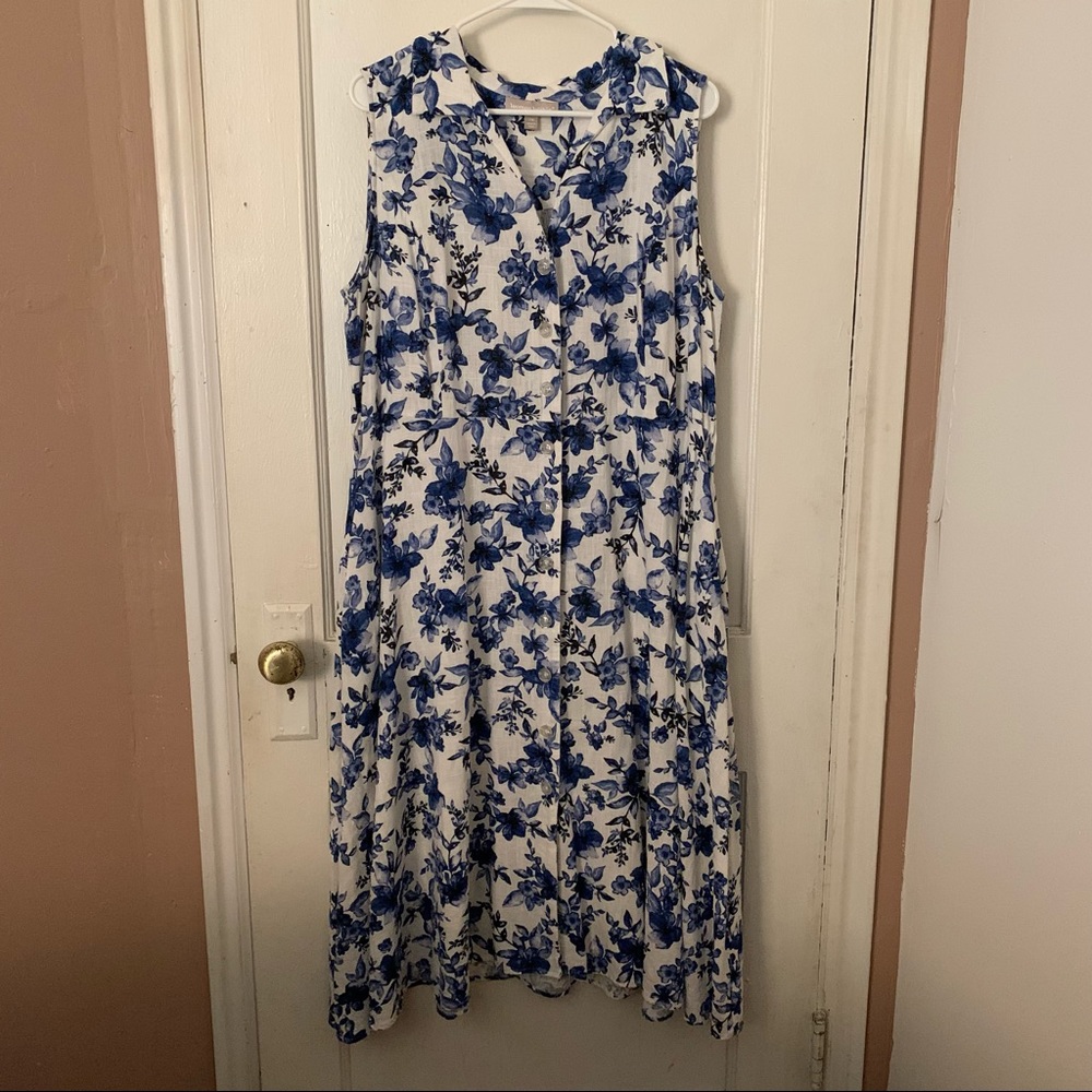 Woman Within Size 22 floral dress with pockets